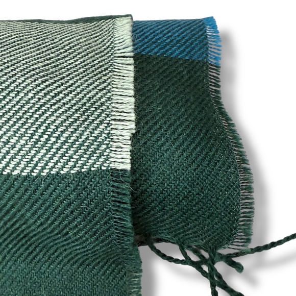 Pacas‎ Inc 100% Baby Alpaca Scarf Made in Peru Plaid Fall Luxury 73" - Picture 4 of 5